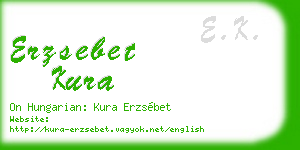 erzsebet kura business card